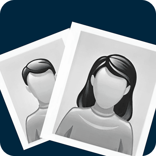 Two recent passport-size photos