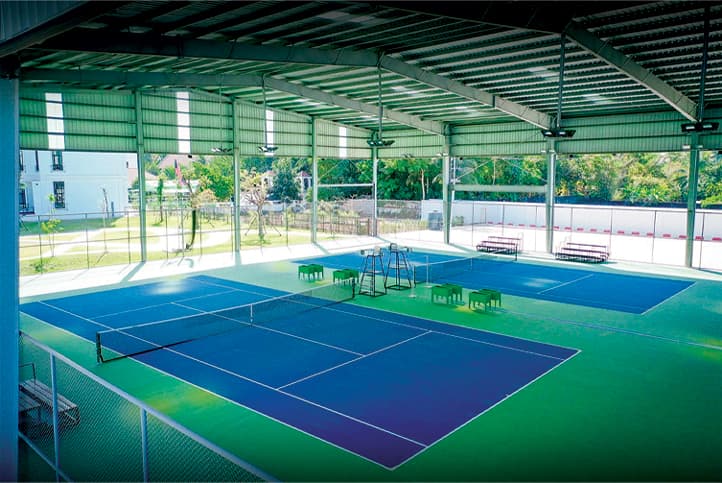 Professional Tennis Court view