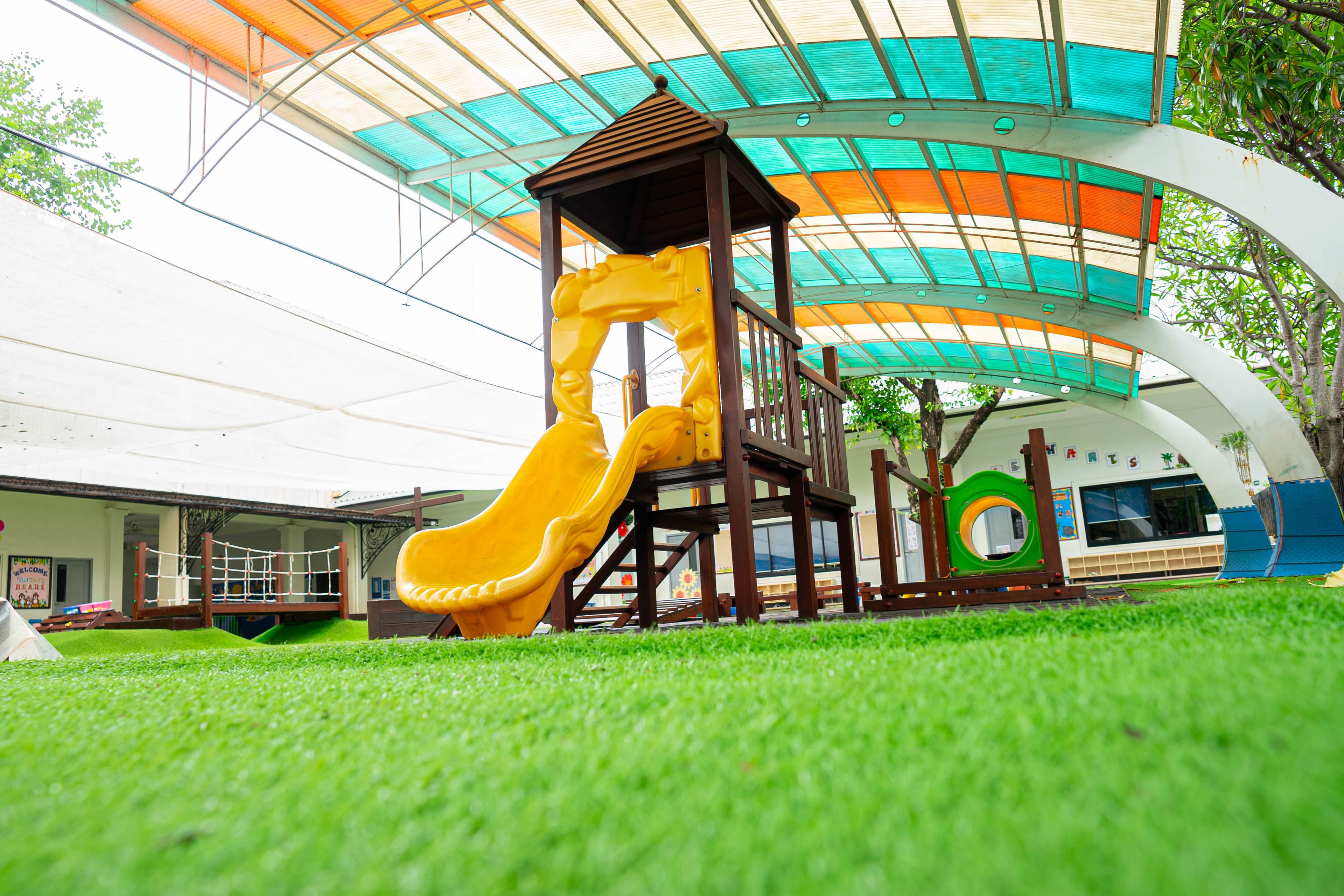 Outdoor Slide & Play Structure